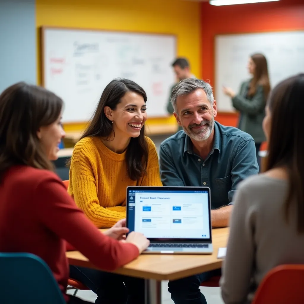 Professional team collaboration